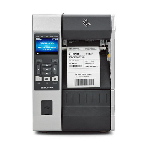斑马ZT610标签不干胶打印机,郑州ZT610斑马工业级条码打印机300点质量可靠