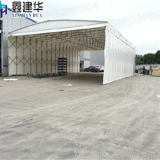 上海镀锌钢管仓储篷定做,活动仓库钢棚