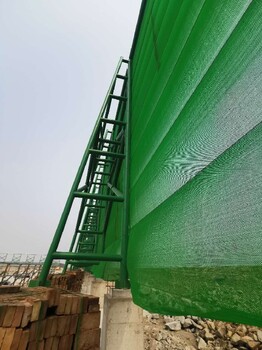 制造柔性防风抑尘网煤场挡风抑尘墙如何安装效果煤场防尘绿网