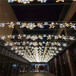 众熠步行商业街道,挂路灯中国结灯众熠街道装饰亮化三连体灯笼