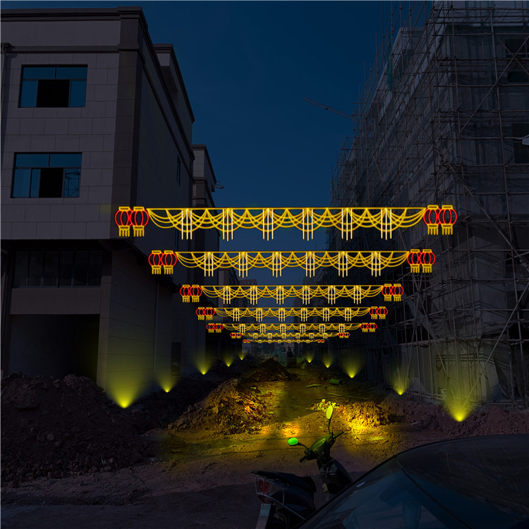 众熠步行商业街道,中国梦灯众熠街道装饰亮化装路灯造型灯