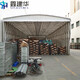 江苏扬州大型伸缩仓库棚-厂房间活动雨棚品质优良,移动推拉棚产品图