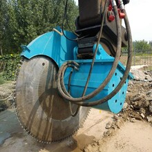 路面切割鋸液壓巖石鋸巖石鋸,挖機(jī)改裝巖石鋸圖片