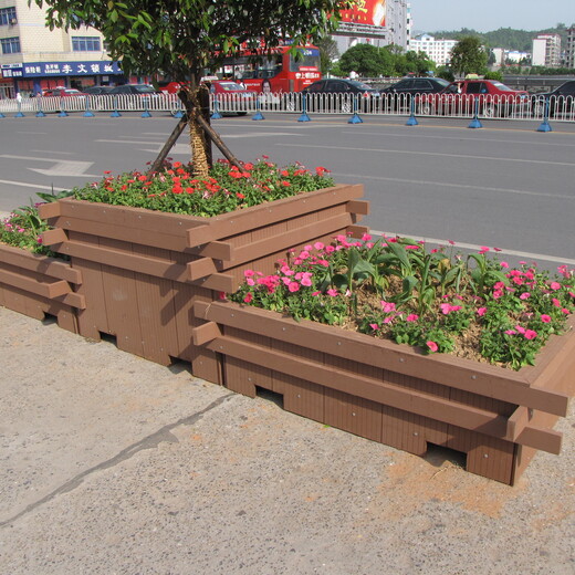 宁夏塑木花箱每平米价格,花盆