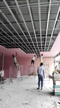 上海泰山石膏板轻钢龙骨隔墙吊顶装修施工