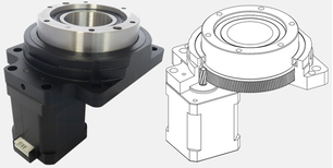 中空旋转平台信浓进步电机东能伺服电机精密行星减速机图片2