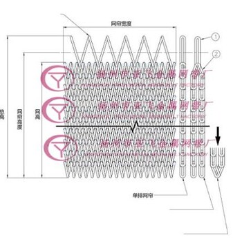 宁津卓远输送设备不锈钢网带乙字型网带厂家