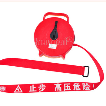 电力安全警示带手提式盒式警示带减速带红色带50米