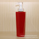 500ml六角洗發水方瓶/紅色日用化妝品包裝瓶/護發素瓶廠家批發加工定制