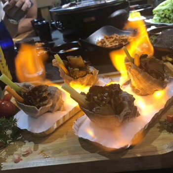 日式料理烤肉韩国烤肉大型自助烤肉上门培训