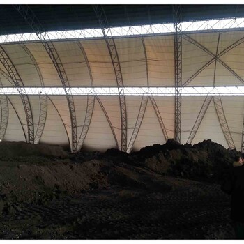 内蒙包头新疆乌鲁木齐煤场封闭-甘肃气膜结构煤棚设计找哪家