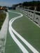 贵州贵阳市聚合物环保彩色薄层路面刮涂工艺黑色沥青路面改色