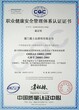 ISO45001认证取证书图片