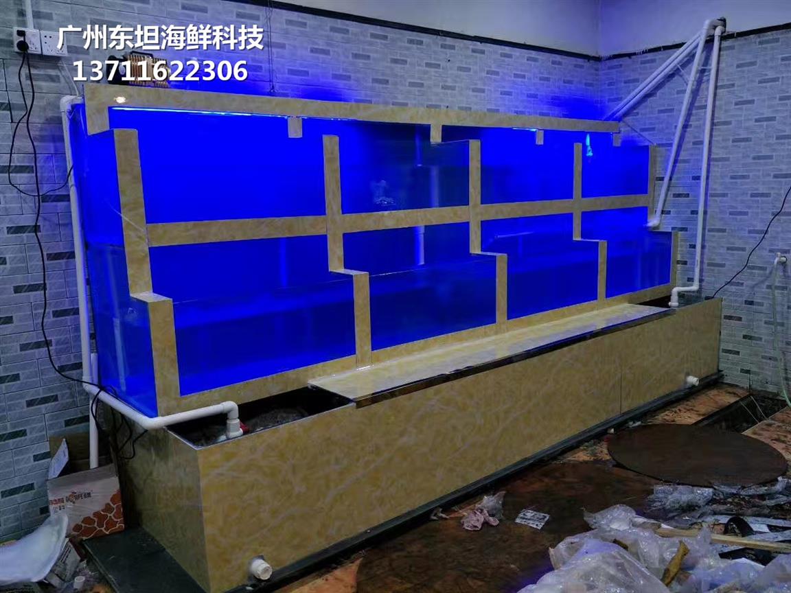 廣州荔灣定做海鮮市場玻璃魚池