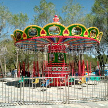 游乐园设施郑州航天飞椅操作简单,游乐设施