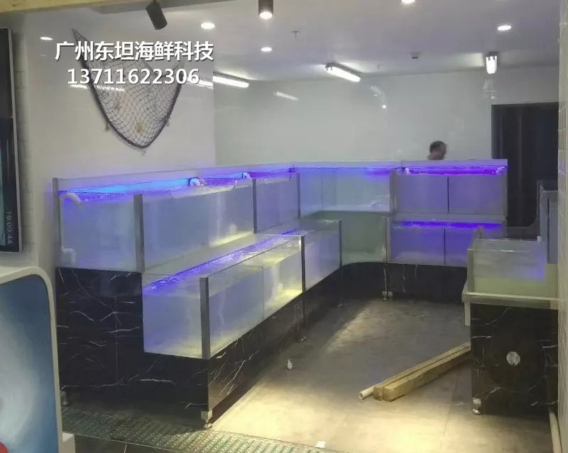 番禺马赛克海鲜池安装