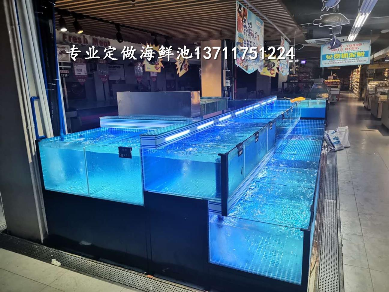 广州谢村定做海鲜池尺寸