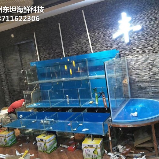 广州从化哪里订做大排档海鲜鱼池 大排档海鲜鱼池