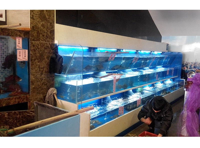 深圳福华新村订做海鲜池玻璃缸
