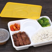 赛卓SZ高品质一次性餐盒外卖打包盒长方形高档快餐盒五格图片