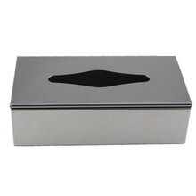长方形菱形口不锈钢面巾抽纸盒25x13x75厘米大堂客厅会所手抽纸器厂家直销质量好价格优图片