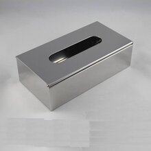 餐桌客厅长方形纸巾盒304不锈钢25x13x75cm会所使用面抽纸器佳悦鑫厂家直销图片
