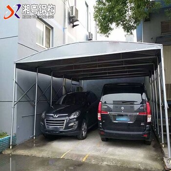 惠州惠阳移动修车店移动伸缩雨棚物流卸货帐篷伸缩活动雨篷厂家定制