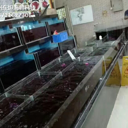 广州定做海鲜市场玻璃鱼池 超市鱼池 欢迎来电咨询