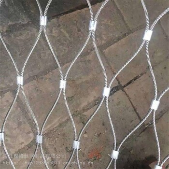 建筑装饰防护耐碰撞钢丝网聚隆手工编织钢丝网304L钢丝网定制