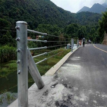 钢索护栏厂家公路钢索护栏乡村道路钢索护栏