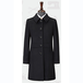 贵州定做女大衣行政大衣订做批发LND-9007黑色羊毛羊绒商务收腰女大衣