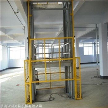 6.5米升降货梯价格-亚林-辽宁1吨2吨3吨导轨链条式升降货梯厂家