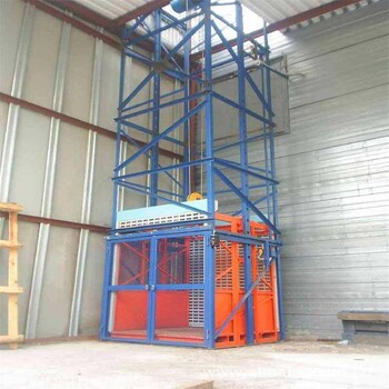 湖北升降貨梯廠家 3噸2層導軌式液壓升降貨梯安裝