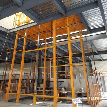 亞林液壓升降貨梯上門測量 廣州1噸鏈條式液壓升降貨梯價格