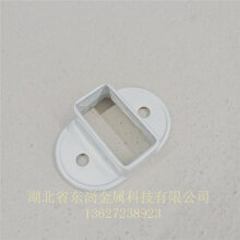 南京锌钢围栏栅栏横管连接固定底座厂家直销 35*35方管图片