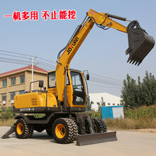 新乡小型久鼎源轮式挖掘机,小型轮胎式挖掘机图片