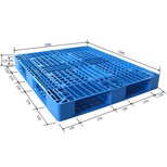 标准尺寸货架行业塑料托盘九脚平板塑料栈板图片1