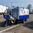 4立方三轮摩托垃圾车 摩托挂桶垃圾车 小型摩托垃圾车厂家图片