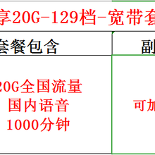 长沙电信光纤宽带新融合129套餐图片