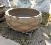 厂家加工石雕仿古鱼缸水缸园林庭院现代石鱼缸装饰工艺品