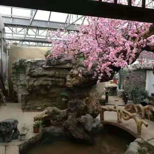 镇江恒美室内仿真樱花树展示造型美观