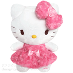 长亿hellokitty公仔凯蒂猫毛绒玩具玫瑰kitty布娃娃玩偶礼物女