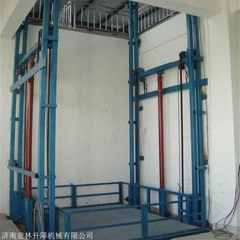 台州简易单轨货梯 液压货物举升机 厂房1吨防爆货梯 12米货物电梯