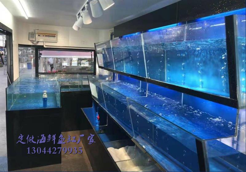 汕尾餐厅玻璃鱼缸养海鲜