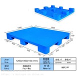 1210平板大九脚食品行业托盘、易清洗托盘、防滑托盘、物流、叉车、仓储、货架托盘图片0