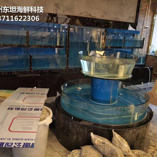 广州番禺定做大排档海鲜鱼池 超市鱼池 欢迎致电