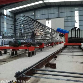 钢筋笼滚焊机加工 自动钢筋笼缠绕机 河北邢台海汇钢筋笼加工机