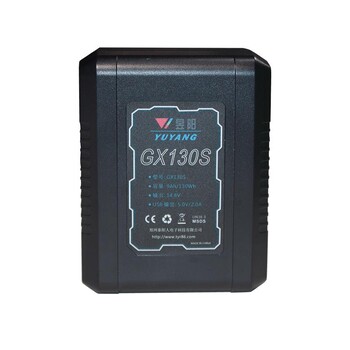 摄像机V口电池 索尼130s监视器外拍灯移动电源锂电池 大容量电源