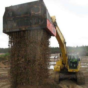 沈阳250挖掘机土壤修复混合筛分斗挖机土壤修复