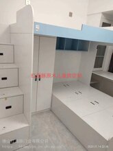 家装建材红海豚全原木儿童书架床柜一体图片
